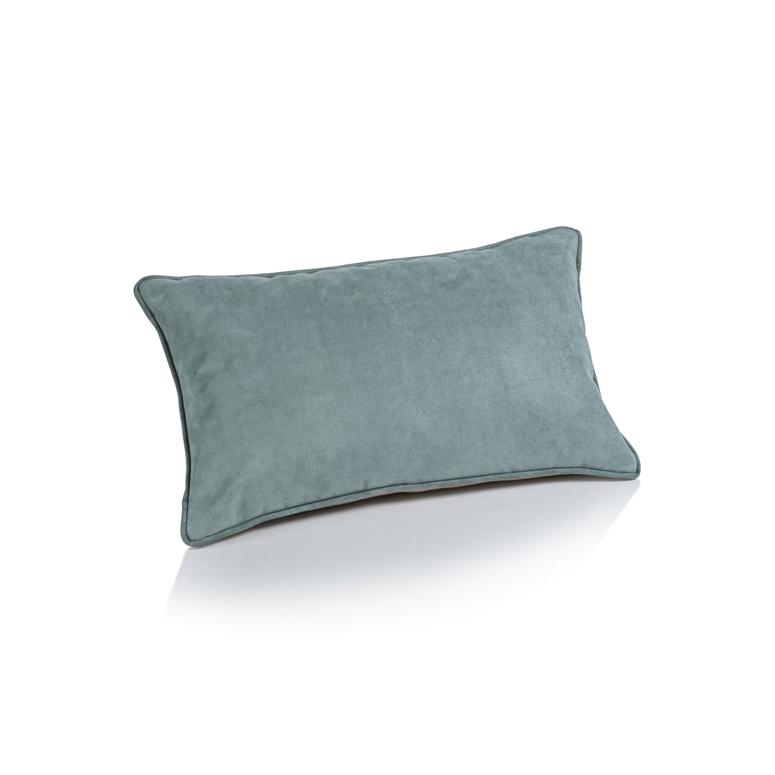 Suede Linen Blend Accent Pillow - Côte d'Azur Blue