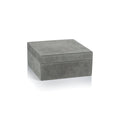 Suede Box - Shoreline Gray - Decorative Accessories by Carlyle Avenue