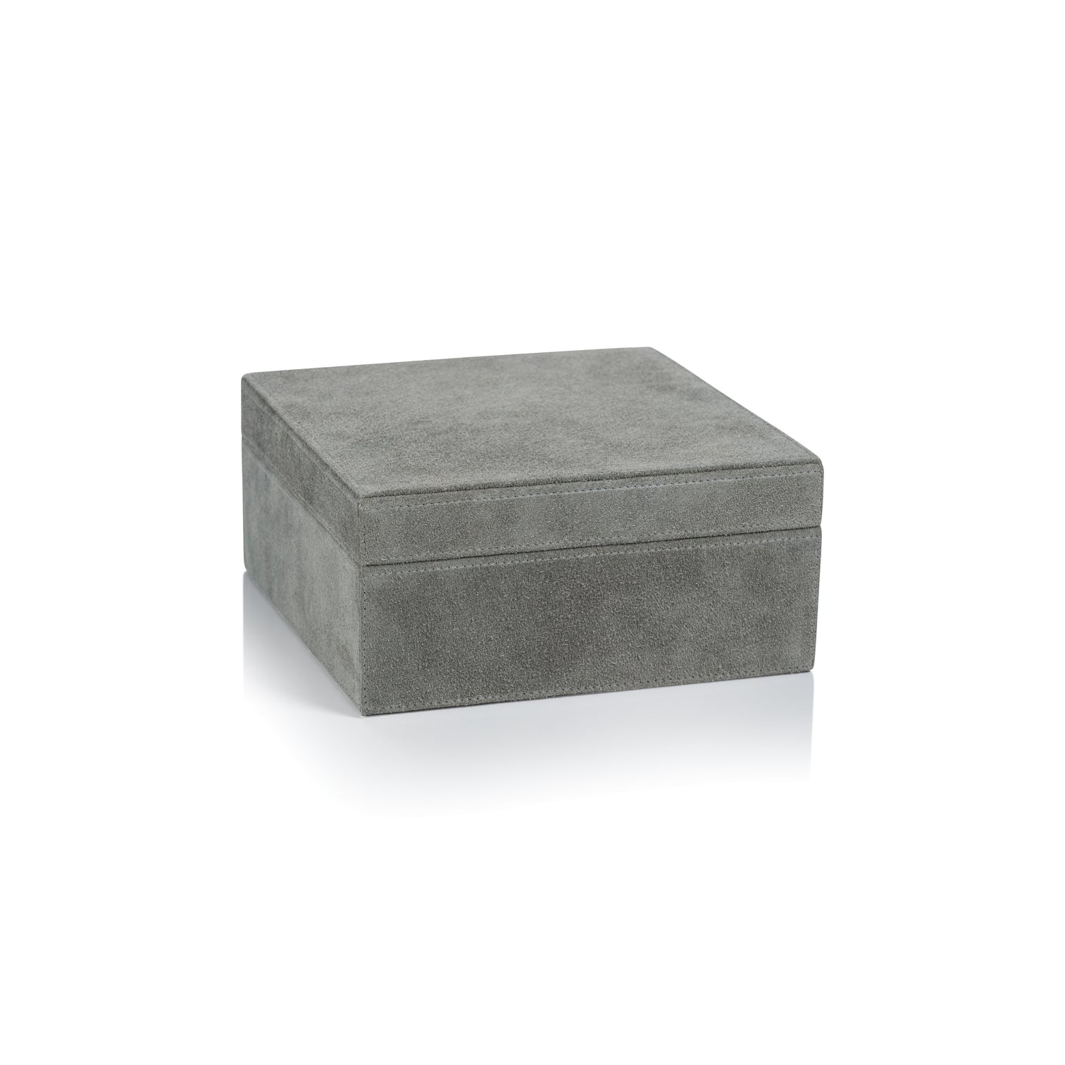 Suede Box - Shoreline Gray - Decorative Accessories by Carlyle Avenue
