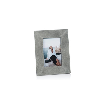Suede Photo Frame - Shoreline Gray - Picture Frames by Carlyle Avenue