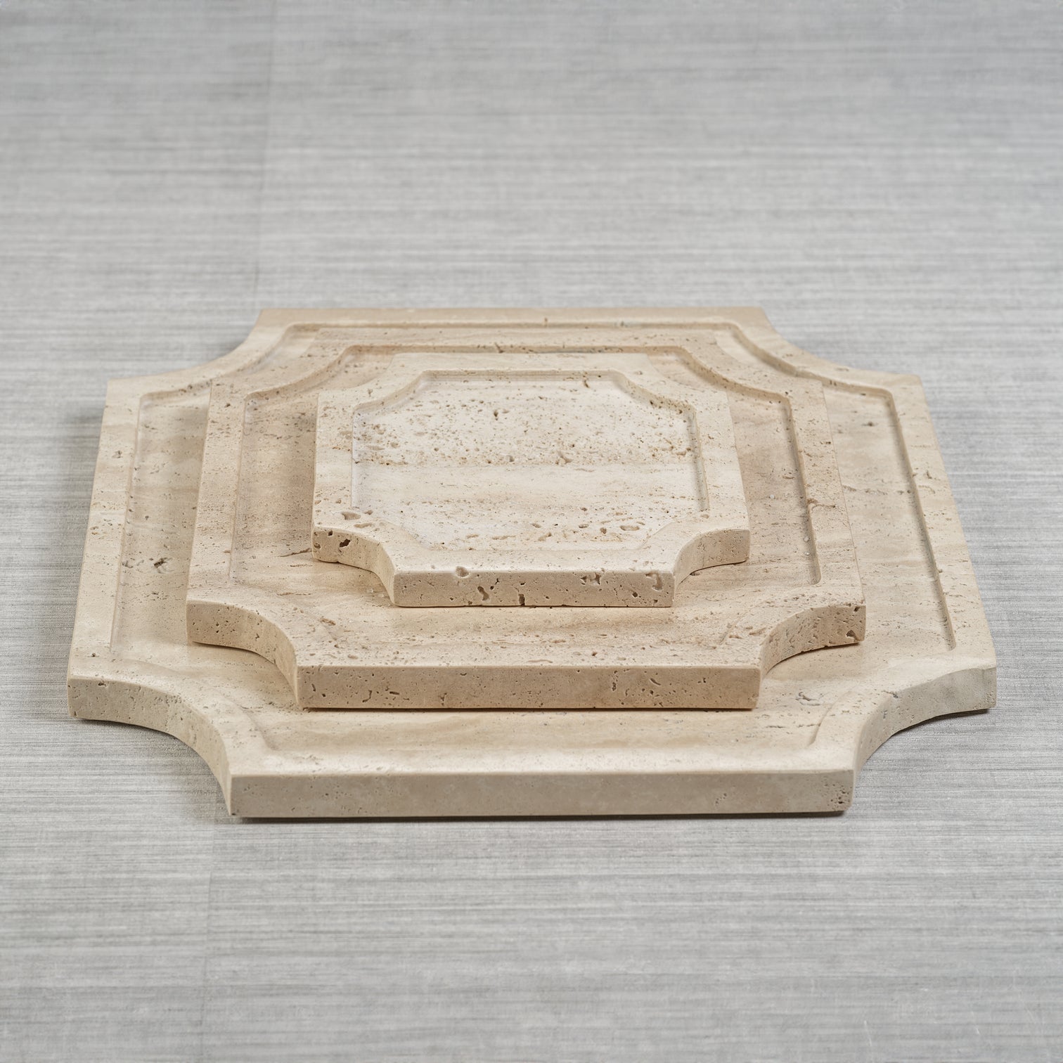 Zellige Travertine Stone Tray – CARLYLE AVENUE