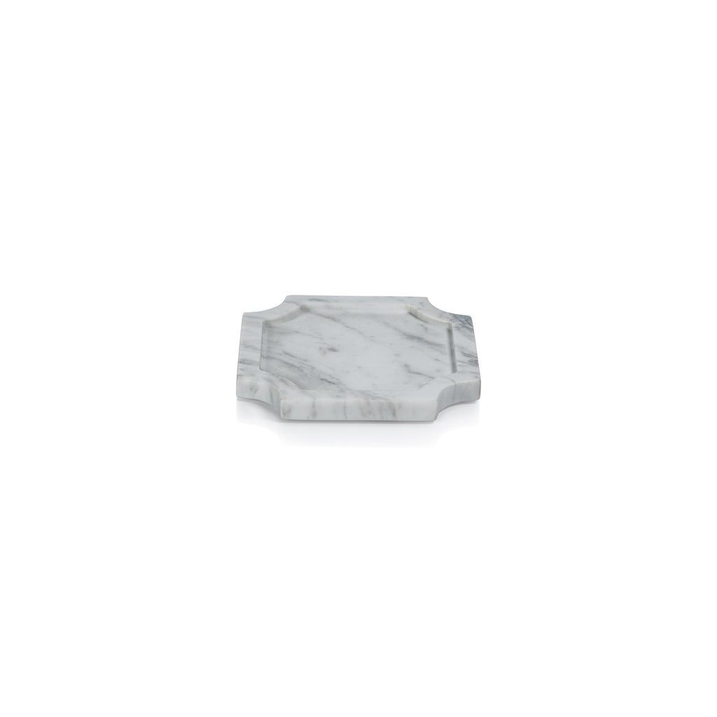 Zellige Volakas Marble Tray - Decorative Trays by Carlyle Avenue
