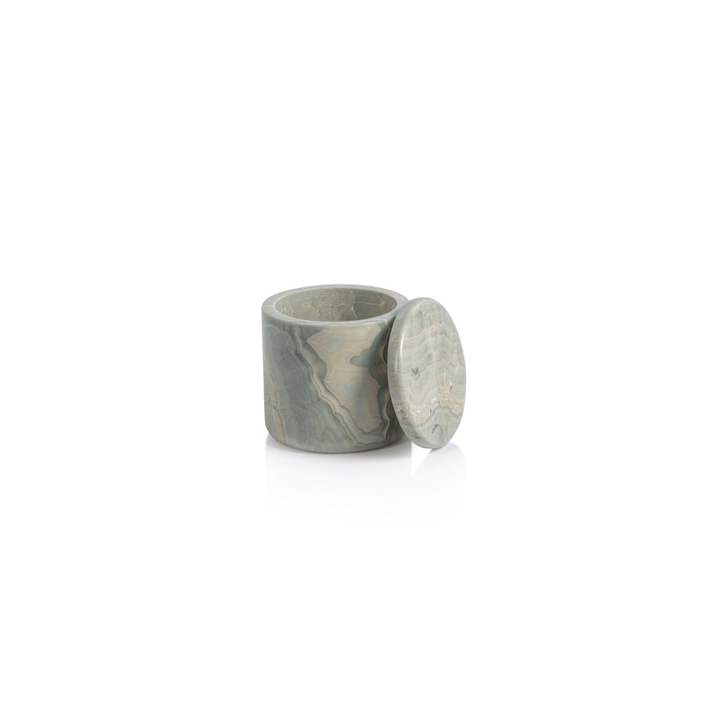 Blue Onyx Canister Jar - Jar by Carlyle Avenue