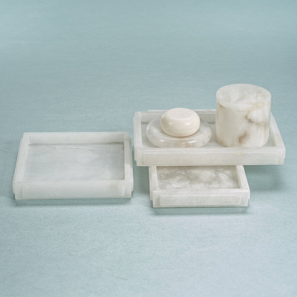 Côte d'Azur Alabaster Vanity Tray - Trays by Carlyle Avenue