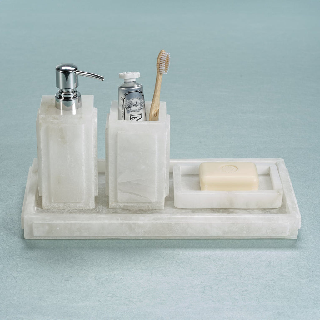 Côte d'Azur Alabaster Vanity Tray - Trays by Carlyle Avenue