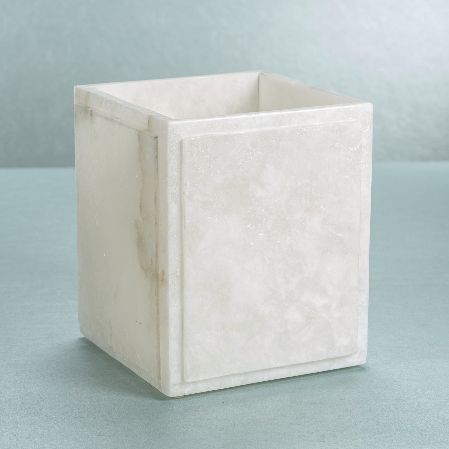 Côte d'Azur Alabaster Wastebasket