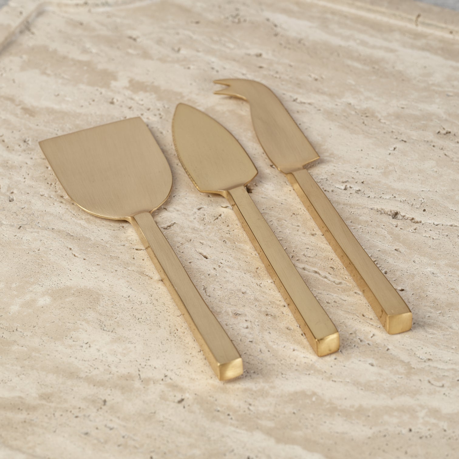 Cheese Slicer and Server Set - Gold