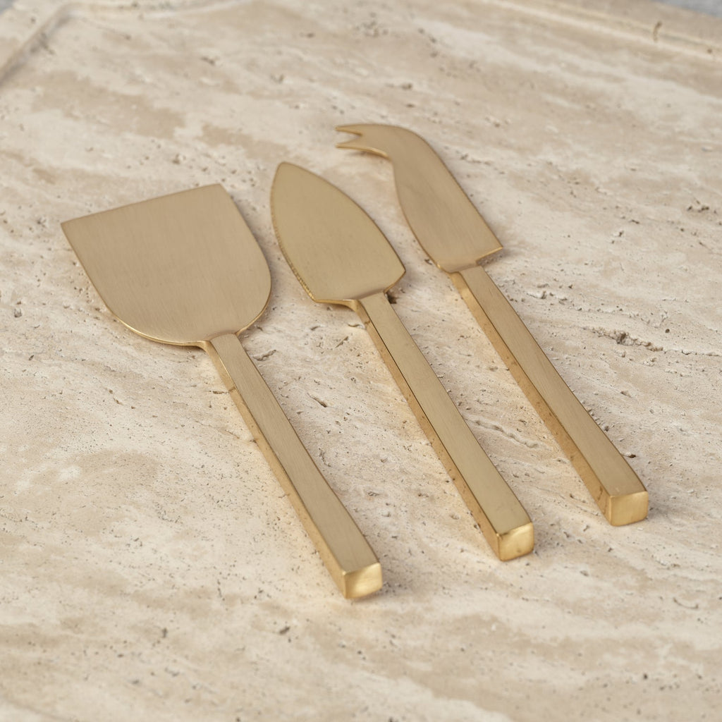 Cheese Slicer and Server Set - Gold - Cheese Knives by Carlyle Avenue