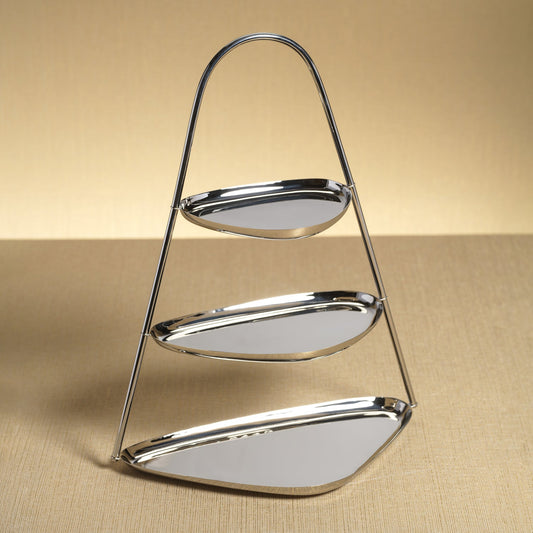 Epicurean 3-Tier Hors d'oeuvres Tray - Polished Nickel