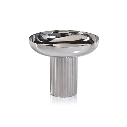 Footed Tray - Polished Nickel - Decorative Trays by Carlyle Avenue