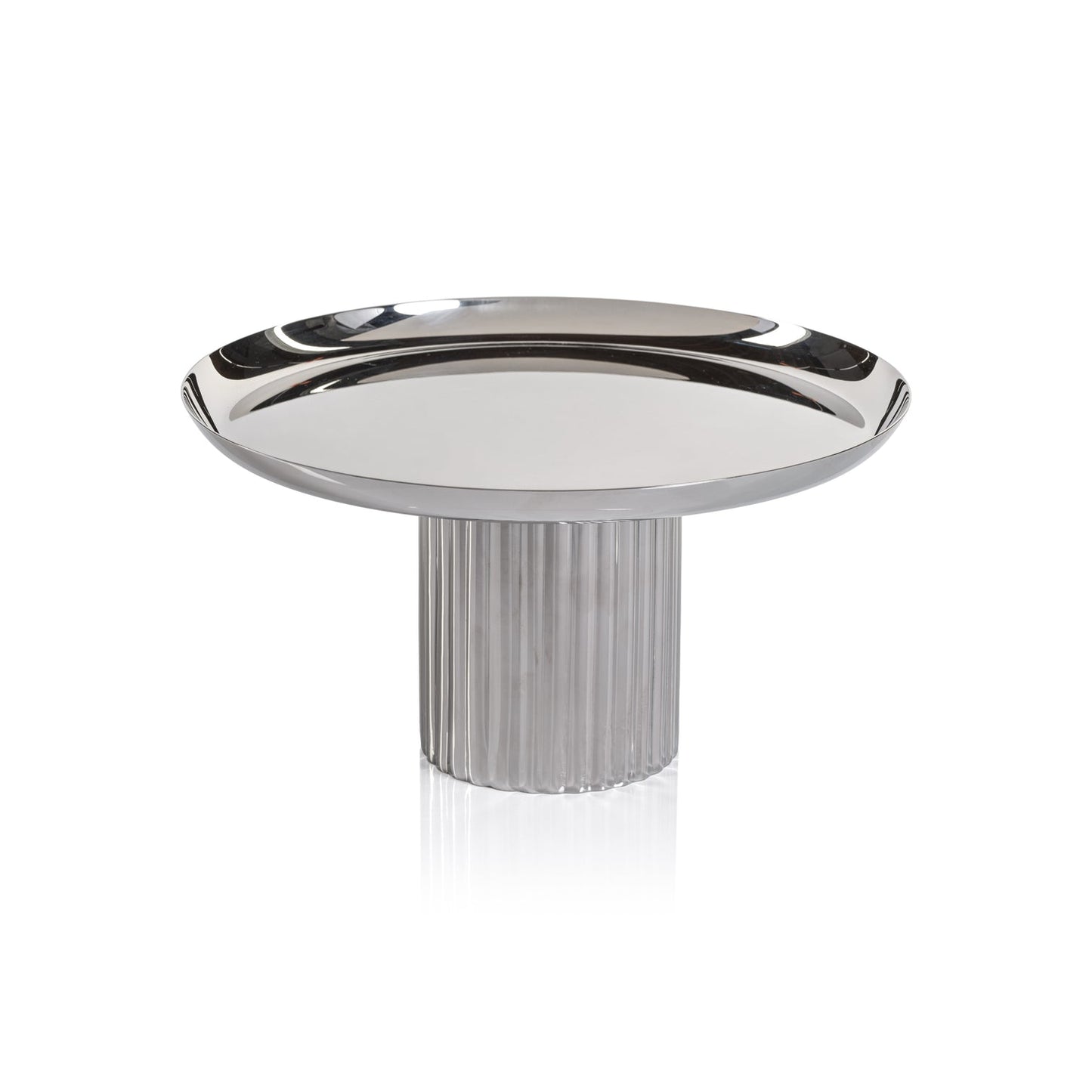 Footed Tray - Polished Nickel