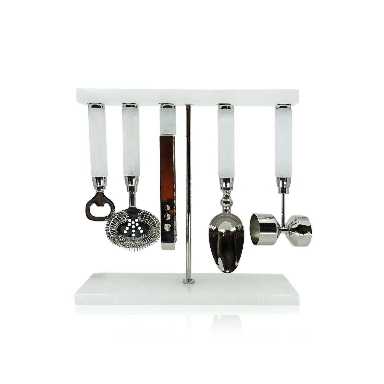 Alabaster Five Piece Bar Tool Set - Barware by Carlyle Avenue