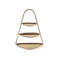 Epicurean 3-Tier Hors d'oeuvres Tray - Polished Gold - Tray by Carlyle Avenue