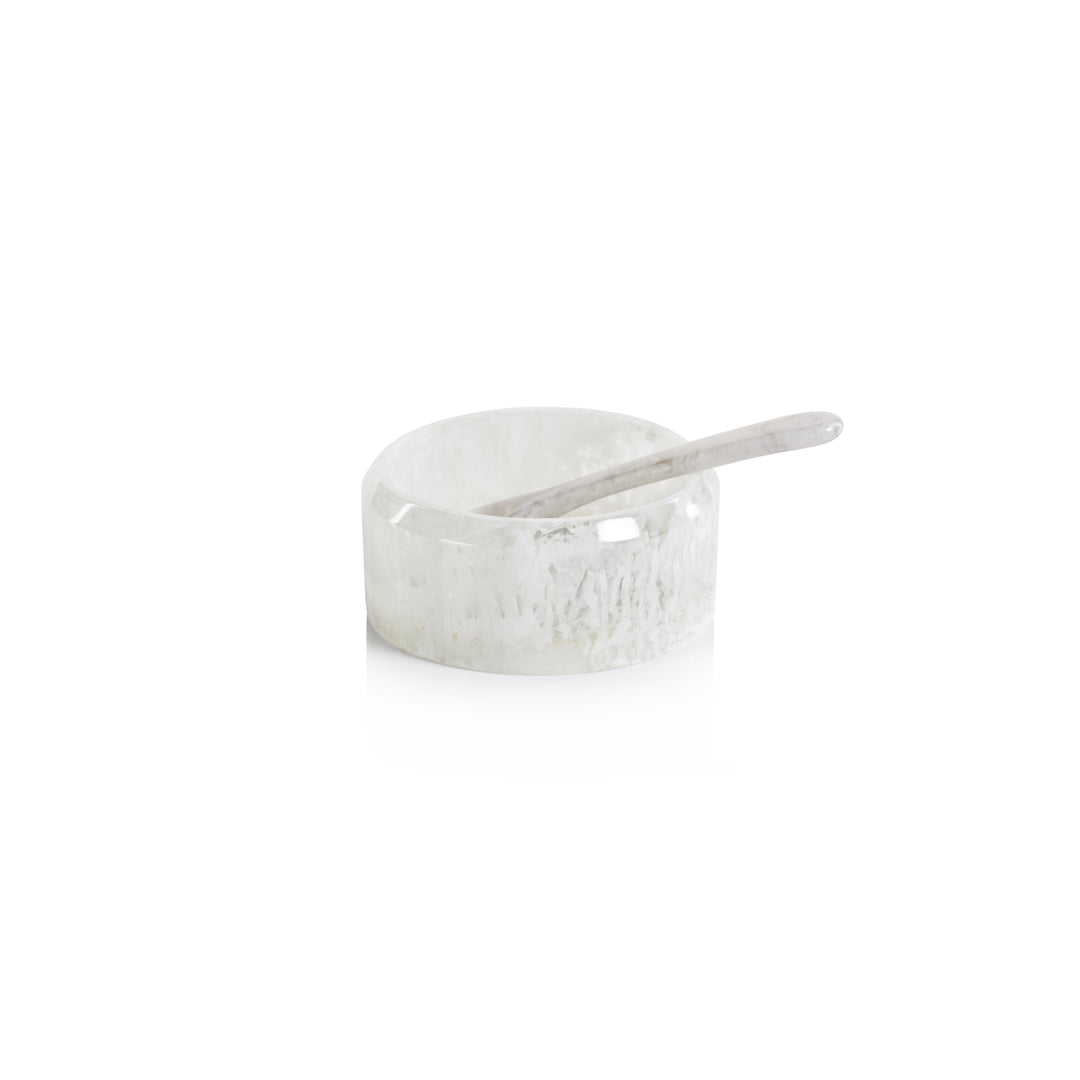 Krone Resin Condiment Bowl w/ Spoon