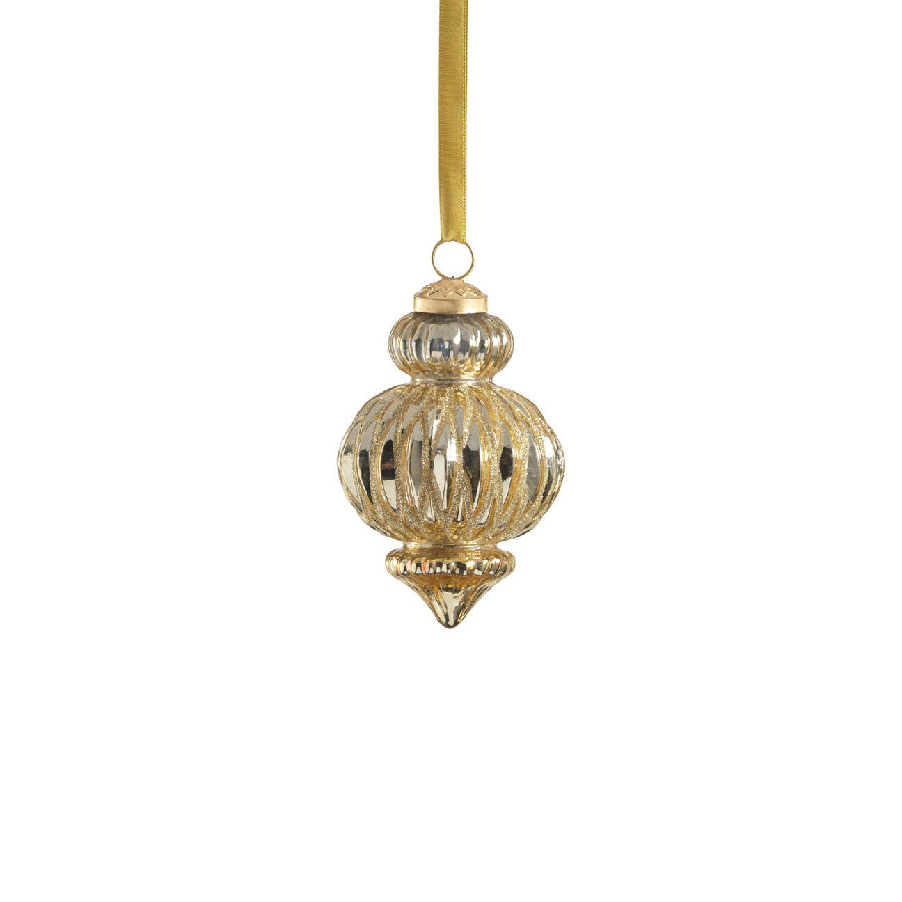 Twinkling Swirl Silhouette Ornament