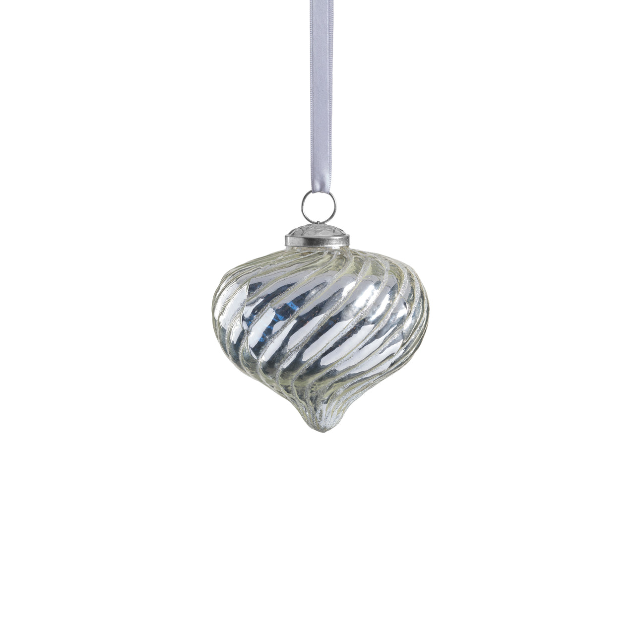 Twinkling Swirl Silhouette Ornament