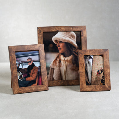 Rosso Burlwood Photo Frame - Picture Frames by Carlyle Avenue