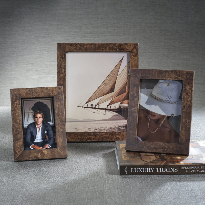Rosso Burlwood Photo Frame - Picture Frames by Carlyle Avenue