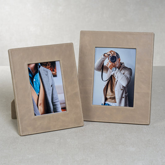 Bellecôte Photo Frame - Mink Leather