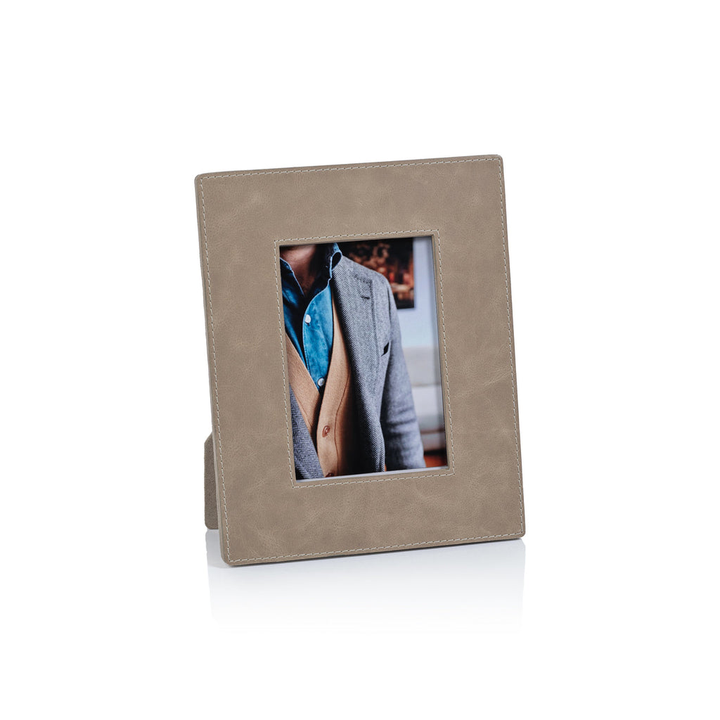 Bellecôte Photo Frame - Mink Leather - Picture Frames by Carlyle Avenue