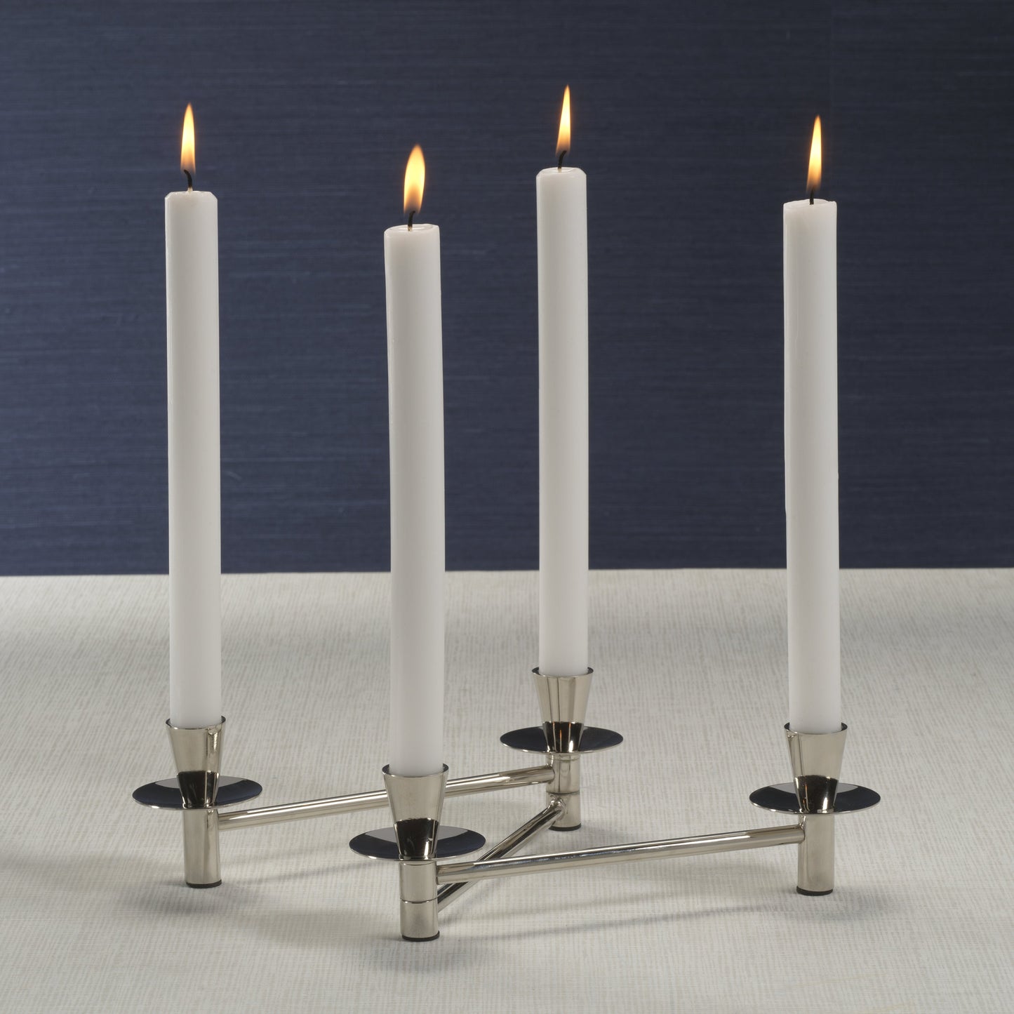 Expandable Taper Candelabra, Polished Nickel
