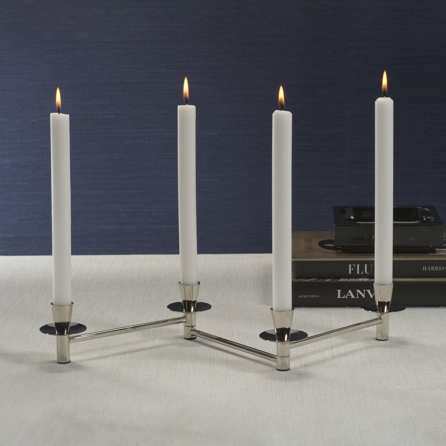 4-Tier Expandable Taper Holder - Polished Nickel