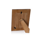 Bossa Ribbed White Resin Photo Frame with Brass Inside Border - Picture Frames by Carlyle Avenue
