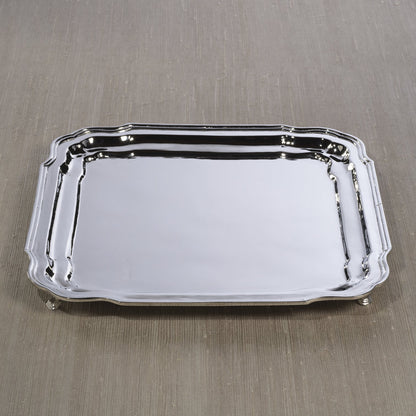 Alsace Elegant Brass Tray - Polished Nickel