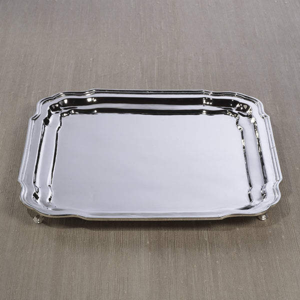 Alsace Elegant Brass Tray - Polished Nickel