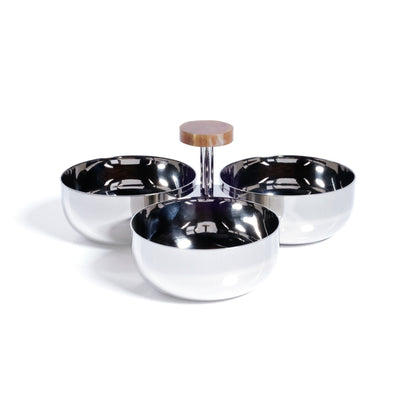 Spiga Condiment Set - Nickel & Amber - CARLYLE AVENUE