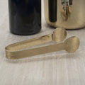 Spiga Textured Ice Tong - Gold - Barware by Carlyle Avenue