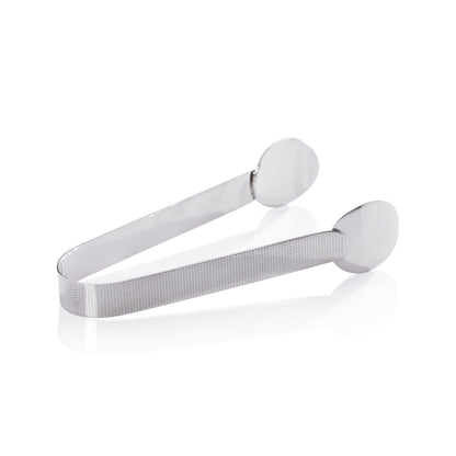Spiga Textured Ice Tong - Nickel - Barware by Carlyle Avenue