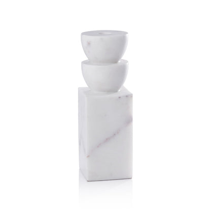 Stacked Design Marble Candle Holder - Candle Holders by Carlyle Avenue