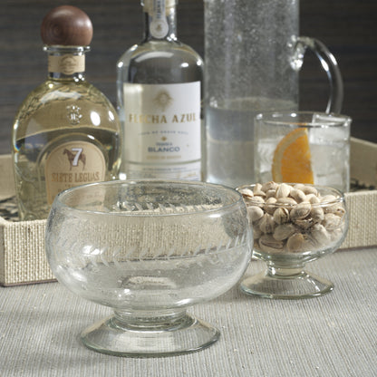 Tuscan Handmade Etched Glass Condiment Bowl - Bowls by Carlyle Avenue