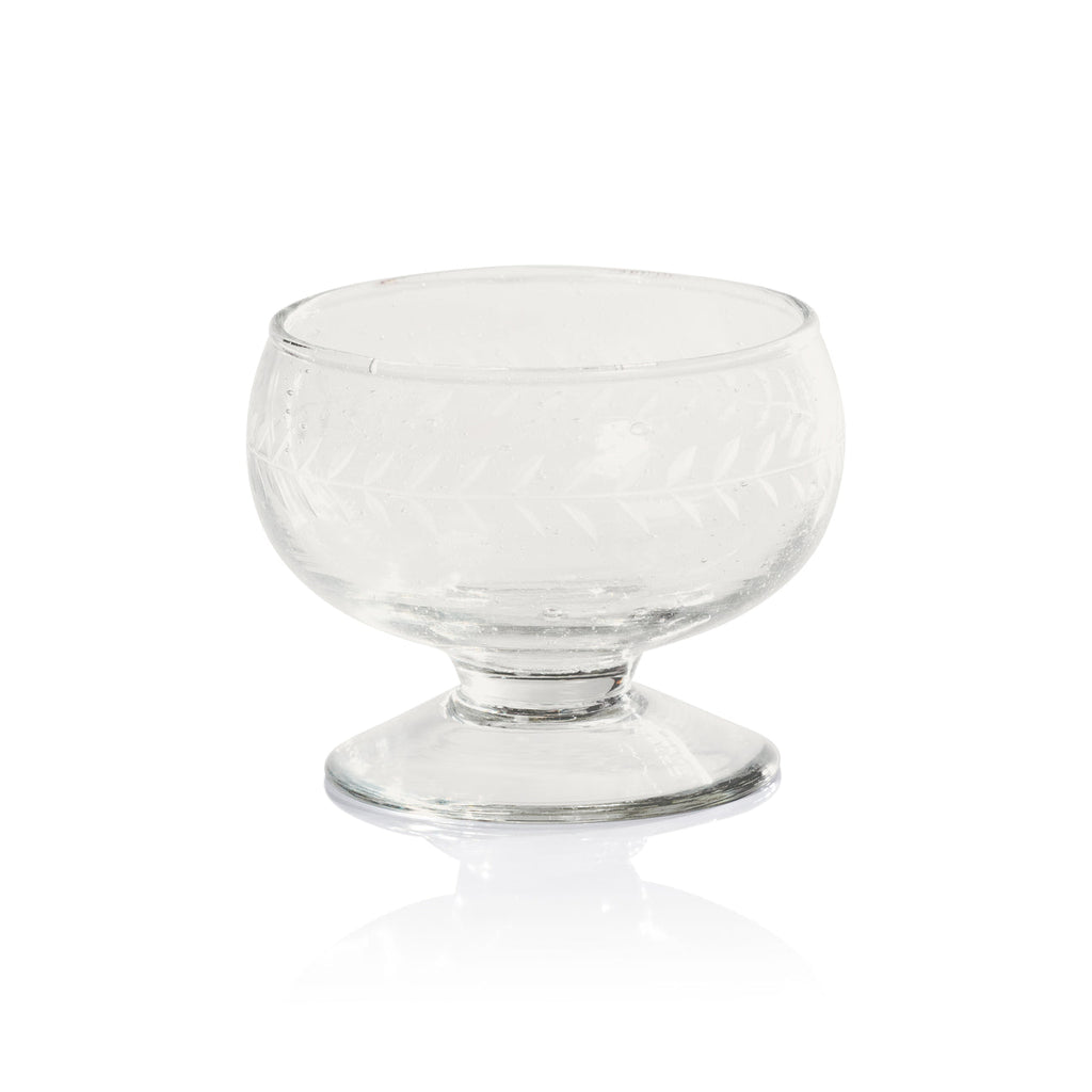 Tuscan Handmade Etched Glass Condiment Bowl, Set of 2 - Bowls by Carlyle Avenue