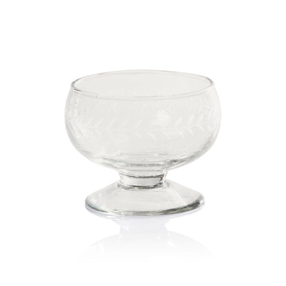 Tuscan Handmade Etched Glass Condiment Bowl - Bowls by Carlyle Avenue