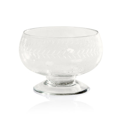 Tuscan Handmade Etched Glass Condiment Bowl - Bowls by Carlyle Avenue