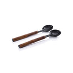 Bamboo and Horn Salad Server Set - Small - Serveware by Carlyle Avenue
