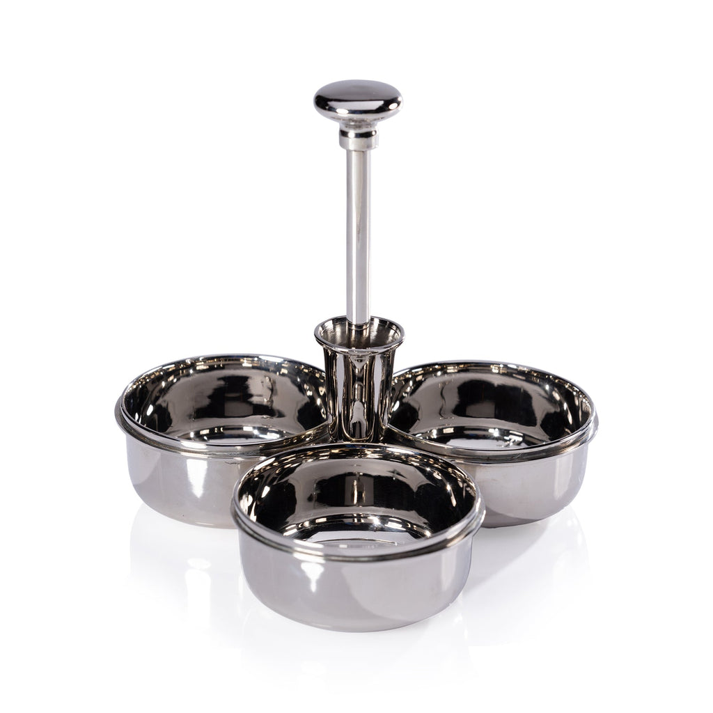 Basso Condiment Trio w/ Cocktail Pick Holder - Barware by Carlyle Avenue