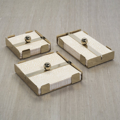 Basso Napkin Holder Collection - Polished Gold - Napkin Holder by Carlyle Avenue