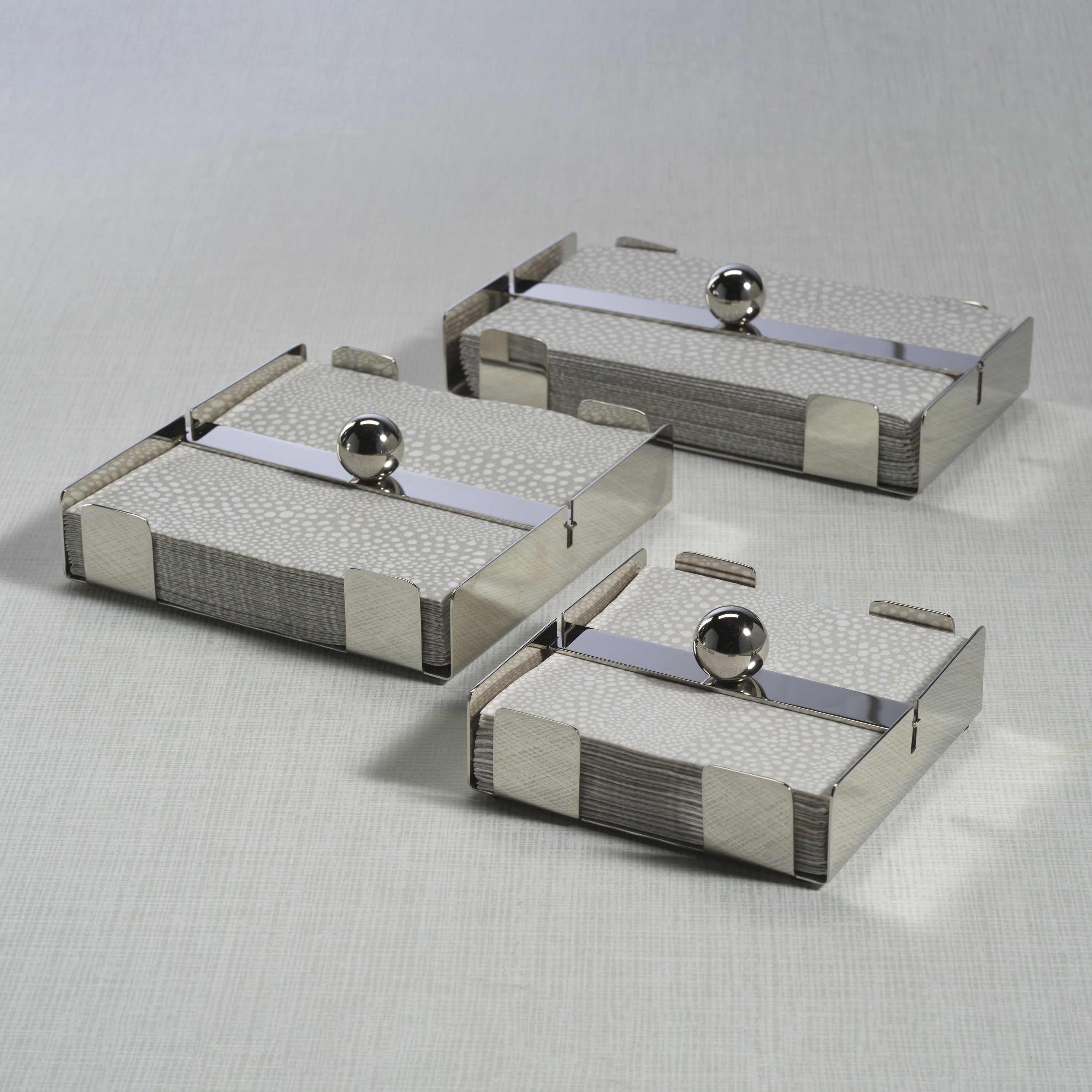 Basso Napkin Holder Collection - Polished Nickel - Napkin Holder by Carlyle Avenue