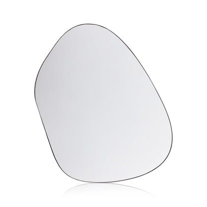 Contour Iron Wall Mirror - Dark Oak 31.5" - Wall Mirror by Carlyle Avenue