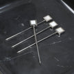 Spiga Set of 4 Cocktail Picks - Polished Nickel Metal with Mother of Pearl Accent