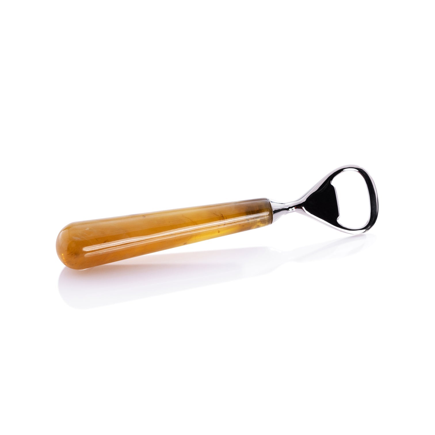 Spiga Bottle Opener - Nickel w/ Amber Accent - Barware by Carlyle Avenue