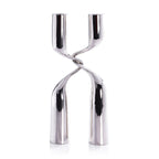 Liaison Candle Holder - Polished Nickel - Candle Holders by Carlyle Avenue