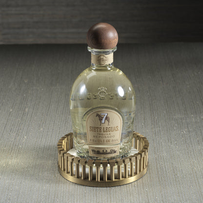 Marbelle Metal and Marble Bottle Coaster - Barware by Carlyle Avenue