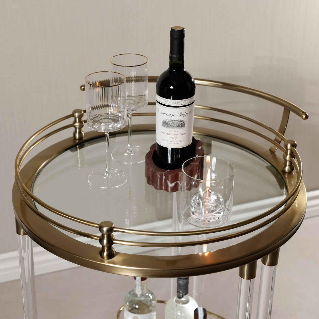 Opus Round Bar Cart / Trolley
