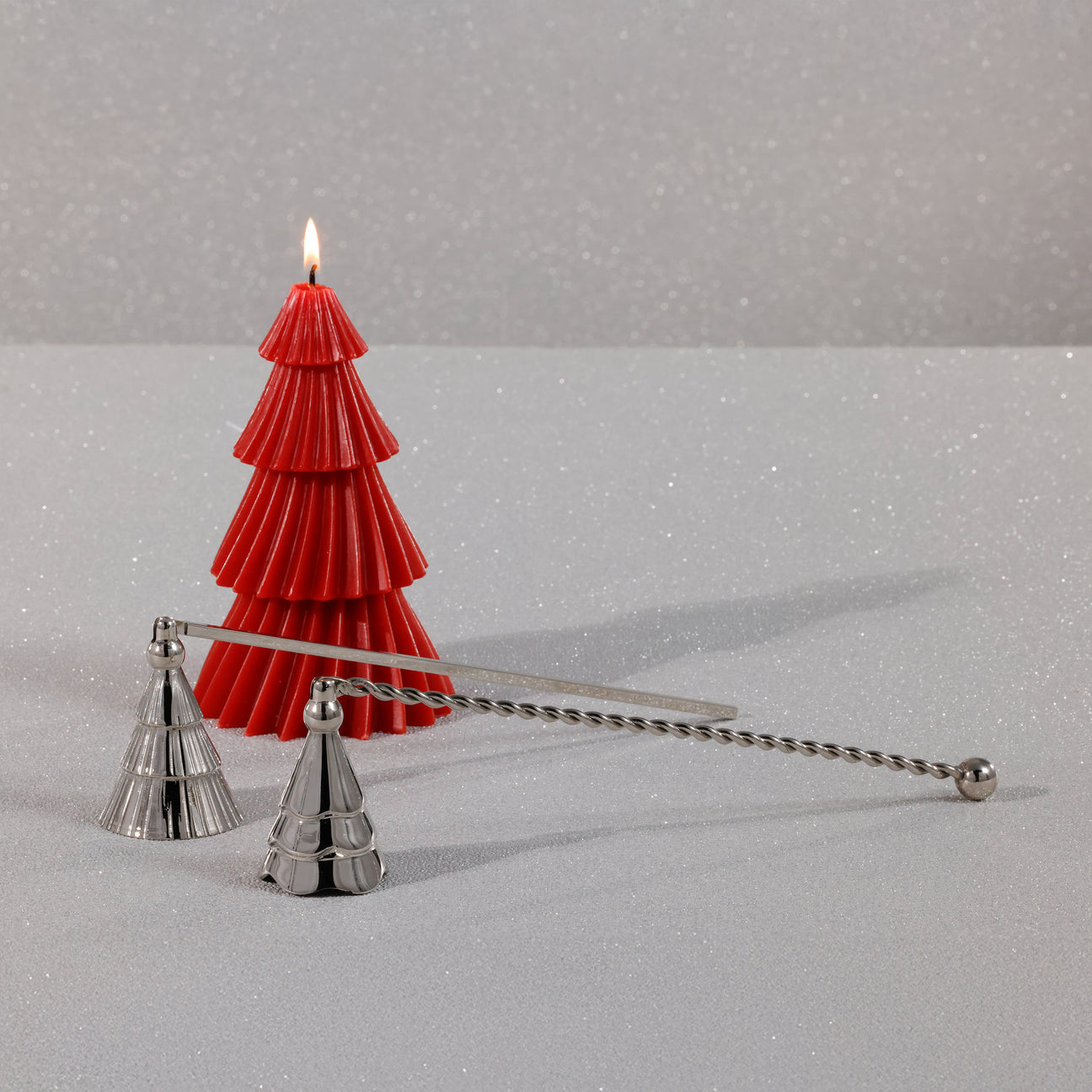 Holiday Tree Candle Snuffer - Silver