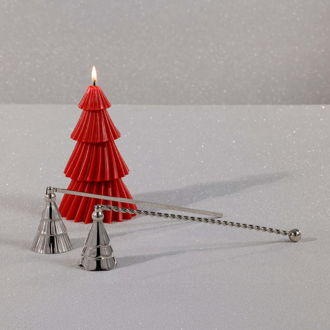 Holiday Tree Candle Snuffer - Silver - Candle Accessories by Carlyle Avenue