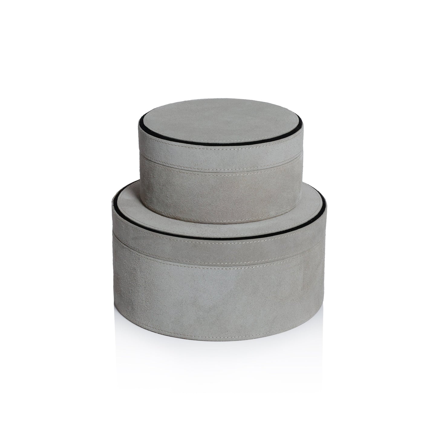 Arden Suede Leather Round Box